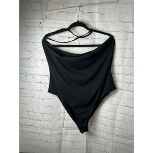 SHEIN LADIES BLACK BODYSUIT WITH SNAP‎ BUTTON (4X). NEW WITHOUT TAGS